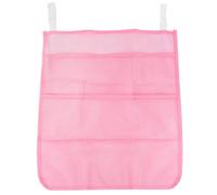 Bolsa Colgante de Malla para Cuna, Guardería y Pared, Rosa | Dacron, Correas Ajustables y Diseño Transpirable, para Pañales, Juguetes Pequeños y Toallitas