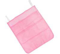 Bolsa Colgante de Malla para Guardería, Pañales y Toallitas, Rosa | Transpirable, Correas Ajustables y Montaje en Pared, Dacrón, para Barandales y Cabeceros