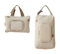 Bolsa colgante multifunción para bebé con bordado de oso, portátil, imprescindible para padres activos, bolsas de toallitas húmedas