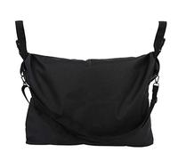 Bolsa colgante para silla de ruedas, bolsa de almacenamiento práctica y práctica negra, colgante para silla de ruedas, scooter, caminante en casa