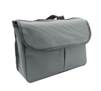 Bolsa colgante para silla de ruedas, organizador de andador de tela Oxford 600D, gran espacio de almacenamiento, 3 compartimentos, bolsillos de fácil acceso (gris)