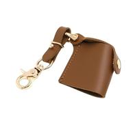 Bolsa compacta de almacenamiento de película apta para viajes con clip para llavero y ventana de identificación rápida, impermeable, llavero