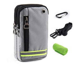 Bolsa Compacta de Hombro Cintura Cinturón Bolsillo Funda Riñoneras Bolso Pequeño para Herramientas Pequeñas Bandolera Hombre Deporte Camping Viaje Senderismo Cartera Aire para iPhone Samsung Xiaomi