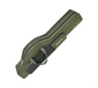 Bolsa compacta para caña de pescar diseñada para un embalaje eficiente con construcción plegable, compartimentos de gran capacidad y funcionamiento suave con cremallera (100 cm, verde)