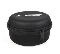 Bolsa compacta para carretes de, Resistente de EVA con Cremallera, Resistente al Agua, práctico Almacenamiento para carretes de, carretes de Rafting y Equipo de, 12 cm Negro, Ver