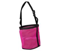 Bolsa compacta para lamer sal de caballo con cuello ajustable | Tela ventilada con base impermeable con hebillas resistentes para secar con sal mineral, entrenamiento de pastoreo estable