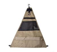 Bolsa compacta para llevar utensilios de picnic y herramientas de parrilla con remaches resistentes y bordes reforzados para soportar el embalaje y desembalaje frecuentes (triángulo L)