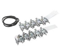 Bolsa con 10 juegos de garras, incluye variedad de diseños y materiales, ideal para entretenimiento y desarrollo de habilidades.