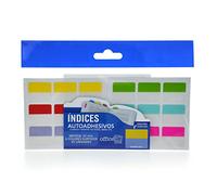 Bolsa con 45 unidades en 6 colores diferentes (azul, verde, rosa, amarillo, rojo y gris) - Perfecto como marcapáginas - Office Box