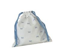 Bolsa con cordón, bolsas de almacenamiento cosméticas, arcos, bolsa de maquillaje, bolsa de almacenamiento portátil, pequeña bolsa de lona para juguetes de tela