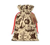 Bolsa con cordón con estampado de sombrero de bruja para regalos, bolsas de regalo adorables reutilizables, perfectas para joyas y mucho más