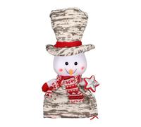 Bolsa con cordón de regalo navideño,Bolsa con cordón de muñeco de nieve navideño,Bolsa de golosinas para guardar dulces - Bolsa de dulces decoración de escritorio reutilizable festivo para vacaciones,