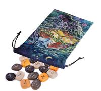 Bolsa con cordón para dados, bolsas con cordón para tarjetas de tarot con estampado animal - Funda regalo, bolsillo portaobjetos, bolsas de terciopelo, color doble cara para cristales, dados, tarjetas