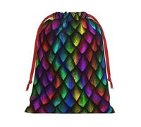 Bolsa con cordón para regalo con estampado de escamas de dragón, recuerdos de fiesta, cumpleaños, almacenamiento diario, oficina, decoración del hogar