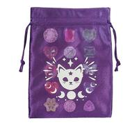 Bolsa con cordón para tarot, bolsa para cartas del tarot - Bolsa de almacenamiento de tela de terciopelo con cordón - Portatarjetas de Tarot multifuncional, bolsa de tarot y dados, accesorios de Tarot