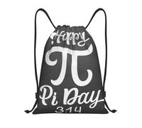 Bolsa con Cordónbolsas con Cordón para Vacaciones Adulto Al Aire Libre 36X42Cm Fácil De Doblar Ajustable Bolsa De Cuerdas Divertida Espiral del Día De Pi Matemáticas De Pi 3.14