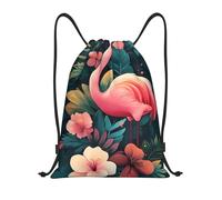 Bolsa con Cordónbolsas De Gimnasia para Vacaciones Al Aire Libre Natación 36X42Cm Fácil De Doblar Ajustable Bolsa De Cuerdas Flamenco