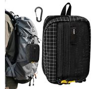 Bolsa con correa para el hombro, bolsa de almacenamiento impermeable con cremallera para una organización segura, diseño compacto y ligero con ajuste ajustable, accesorio de viaje para monedas, dinero