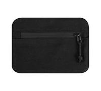 Bolsa con cremallera para cinturón, impermeable, ligera, mini cartera para herramientas, para caminar, senderismo, ciclismo al aire libre, Black, 16.4 x 12 x 1 cm, Classique