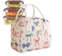 Bolsa - Contenedor reutilizable a prueba de fugas con lazo - Bolsa de almacenamiento aislada | Para mujeres, niños, escuela, oficina, trabajo, viajes, camping, pesca, picnic, senderismo al aire libre