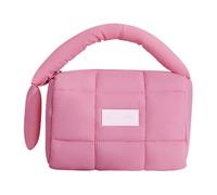 Bolsa cosmética - 3L de nailon de gran capacidad Puff Shape Travel Makeup Bag | 7,28 x 4,92 x 5,12 pulgadas impermeable Toiletry Pouch Women's Cosmetic Portable Organizer for Daily Use or Travel, rosa