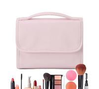 Bolsa cosmética de viaje: bolsa de maquillaje plegable con mango, bolsa de almacenamiento cosmético de viaje | Vacaciones de cosméticos Organizador de ducha al aire libre, bolsa de almacenamiento de t