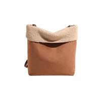 Bolsa Crossbody de gamuza de mujeres, bolso de cuerpo cruzado hinchado suave y ligero, bolsa de hambre de acolchado con cremallera, acarreo