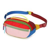 Bolsa cruzada ajustable con cinturón multibolsillo, bolsa de almacenamiento deportiva para cintura adecuada para gimnasio y al aire libre colorido paquete de deportes al aire libre, A, Belleza masiva