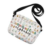 Bolsa cruzada con el alfabeto instructivo para regalo de agradecimiento para educación, Bolsa de instrucciones (idioma español no garantizado), Medium