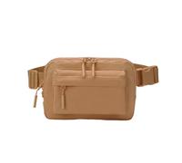 Bolsa cruzada de color sólido para hombre y mujer, cinturón de color sólido, bolsa de pecho de moda, resistente al agua, riñonera, marrón claro