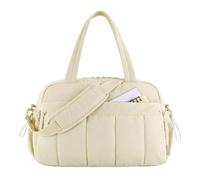 Bolsa cruzada de gran capacidad para gimnasio, con bolsillos laterales, equipaje de mano, bolsas de cabina de aeropuerto para actividades al aire libre, bolsas deportivas de gimnasio, 1 blanco, Mass