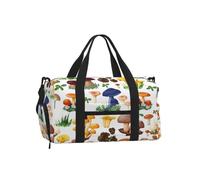 Bolsa cruzada de mano con estampado de hongos y pintura japonesa para hombre y mujer, para fitness, entrenamiento, fin de semana, senderismo, deportes