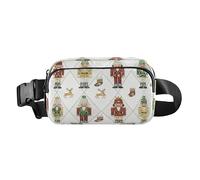 Bolsa cruzada de moda con diseño de soldados cascanueces de dibujos animados para pequeños empresarios, multiusos, con correa ajustable para ciclismo, senderismo, gimnasio, mariconeras de cintura para