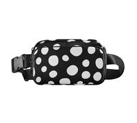 Bolsa cruzada de moda en blanco y negro para mujeres y hombres, mini bolsa de pecho con correa ajustable para viajes, compras, correr, Arte en blanco y negro (41), talla única