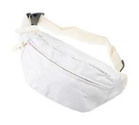 Bolsa cruzada de moda para mujeres y hombres, cinturón ajustable, cintura para viajes, ciclismo, fitness, pequeña cruzada, práctica funda para teléfono, Color blanco, Talla única