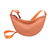 Bolsa cruzada de nailon de color sólido para mujer, ligera, pequeña, para axilas, bolsa de lona de un solo hombro, bolsa de mensajero para hombre, 17, Orange, Talla única