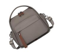 Bolsa cruzada de nailon súper ligera con correa ajustable, múltiples bolsillos, para viajes, trabajo, artículos esenciales, práctica mochila de viaje, Khaki, One Size