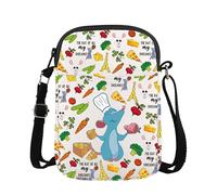 Bolsa cruzada de rata, regalo de película de dibujos animados, regalo para amantes de las ratas, mochila de lona reutilizable, Bolso All My Dreams Cb1u