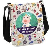 Bolsa cruzada de regalo para videojugadores, regalo para amantes de los juegos, regalo para amantes de los videojuegos, este hombre se comió a mi hijo, Ate My Son Cb Eu, 8.27 Inches ×6.5 Inches × 0.79