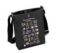 Bolsa cruzada de terapia física, regalo de fisioterapeuta, regalo de agradecimiento PT, regalo de graduación PT, Ptblack