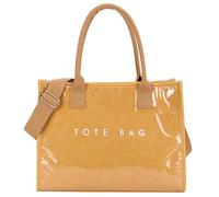 Bolsa cruzada de trabajo de PVC y papel kraft para mujer, bolsa de hombro de gran capacidad, bolsa casual de compras con correa ajustable, Brown, 370.00x130.00x280.00mm