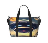 Bolsa cruzada estampada UFO Landing, adecuada para viajes de negocios, fitness y viajes.