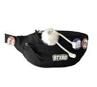 Bolsa cruzada japonesa para niñas y mujeres, bonita riñonera, a la moda, en el pecho, cintura, letras, bonito paquete para mujeres, bonito cinturón para niñas, lindo cinturón multifuncional para