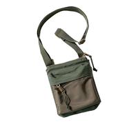 Bolsa cruzada ligera con correa ajustable, de nailon, de piel sintética, adecuada para varias ocasiones, bolsa de almacenamiento multifuncional, Green, One Size