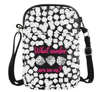 Bolsa cruzada para amantes de los juegos de azar, regalo con texto en inglés "What Number Are We OnGambler Gift Lucky Game Night", Número 3cb, large