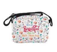 Bolsa cruzada para dermatólogos, regalo de médico de piel, con texto en inglés "It's a Beautiful Day to Block Those Rays", para enfermeras dermatológicas, Raysbag, Informal