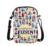 Bolsa cruzada para fanáticos de la serie de televisión Upside Down Gift In A World Full of Tens Be an Eleven, Eleven Cross, medium