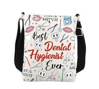 Bolsa cruzada para higienista dental, el mejor higienista dental de la historia, regalo de agradecimiento para asistente dental, bolsa de mensajero