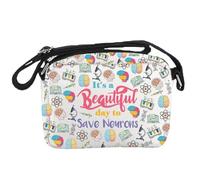 Bolsa cruzada para neurocirugía, neurocirugía, neurociencia, regalo con texto en inglés "It's a Beautiful Day To Save Neurons", Neuronsbag, Informal