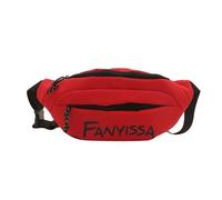 Bolsa cruzada segura para senderismo y compras, bolsas de hombro de nailon, bolsa deportiva en la cintura, bolsas de pecho y ciclismo, Red, Mass Beauty